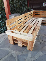 Nábytok - Sedenie z paletového dreva XL - 13449823_
