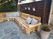 Nábytok - Sedenie z paletového dreva XL - 13449827_