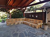 Nábytok - Sedenie z paletového dreva XL - 13449832_