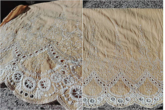 Šaty - Letné madeirové šaty (rôzne varianty) (žlto-biela) - 13450000_