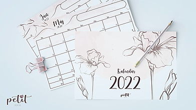 Papiernictvo - Kalendár 2022 (A5, PDF na stiahnutie) Marhuľový - 13448958_