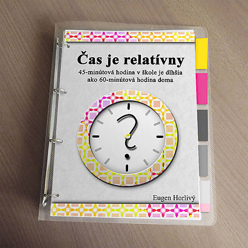 Papiernictvo - Čas je relatívny - zakladač (ornamentový) - 13449461_