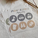 Úložné priestory & Organizácia - Montessori okrúhle nálepky na boxy - Pastelové - 13451647_