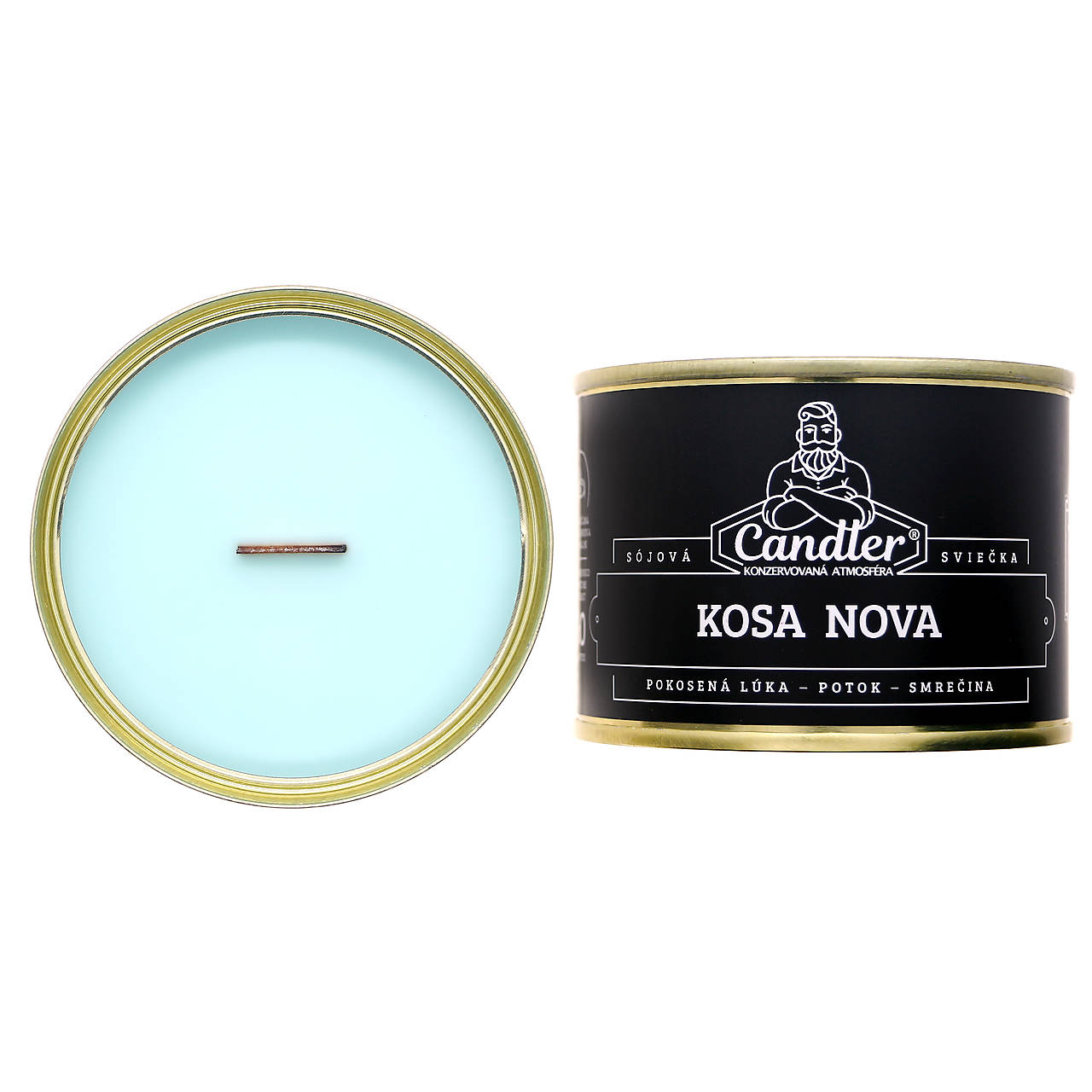 Sójová sviečka Kosa nova, 140 g