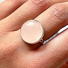 Prstene - Elegant Rose Quartz Ring / Prsteň s ruženínom - 13454656_