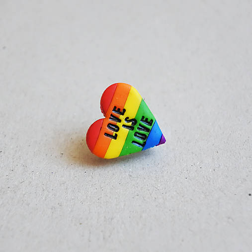 Brošne - PRIDE brošničky ♥ (Love is love) - 13454366_
