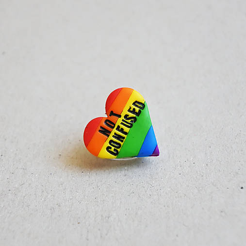 Brošne - PRIDE brošničky ♥ (Not confused) - 13454372_