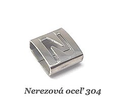 Komponenty - N - posuvník, trubička, korálka /M7484/ - nerez.oceľ 304 - 13454163_