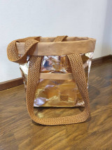 Veľké tašky - Taška rosegold z umývateľného papiera - 13455845_