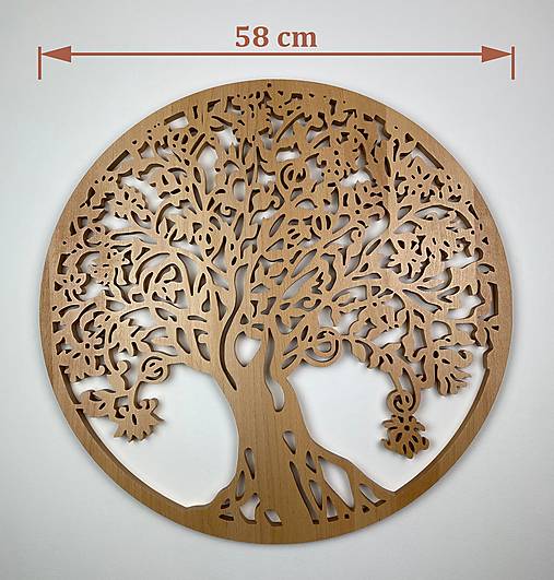 Strom plný radosti - 58 cm (masív natural)