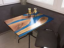 Nábytok - Zivicovy stol modry - 13457446_