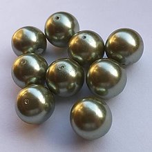 Korálky - Voskované perly 14 mm - 13459507_