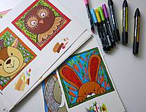 Textil - Bavlnený panel UŠI SI SÁM - Zvieratko z dvora (Kozička) - 13462817_