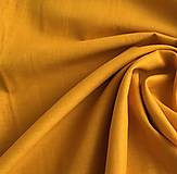 Textil - (15) 100 % predpraný mäkčený ľan oranžová, šírka 135 cm - 13461572_