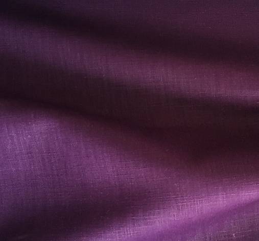 (40) 100 % predpraný mäkčený ľan tmavofialová (mauve), šírka 135 cm