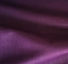 Textil - (40) 100 % predpraný mäkčený ľan tmavofialová (mauve), šírka 135 cm - 13461556_