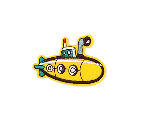  - NZ106 Textilná nažehlovačka ponorka, 6,8 x 4,8 cm  - 13462271_