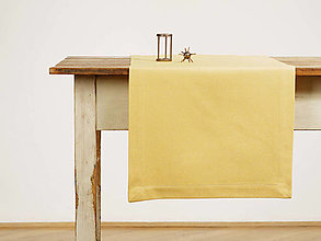 Úžitkový textil - Behúň - Dobby yellow - 13460441_