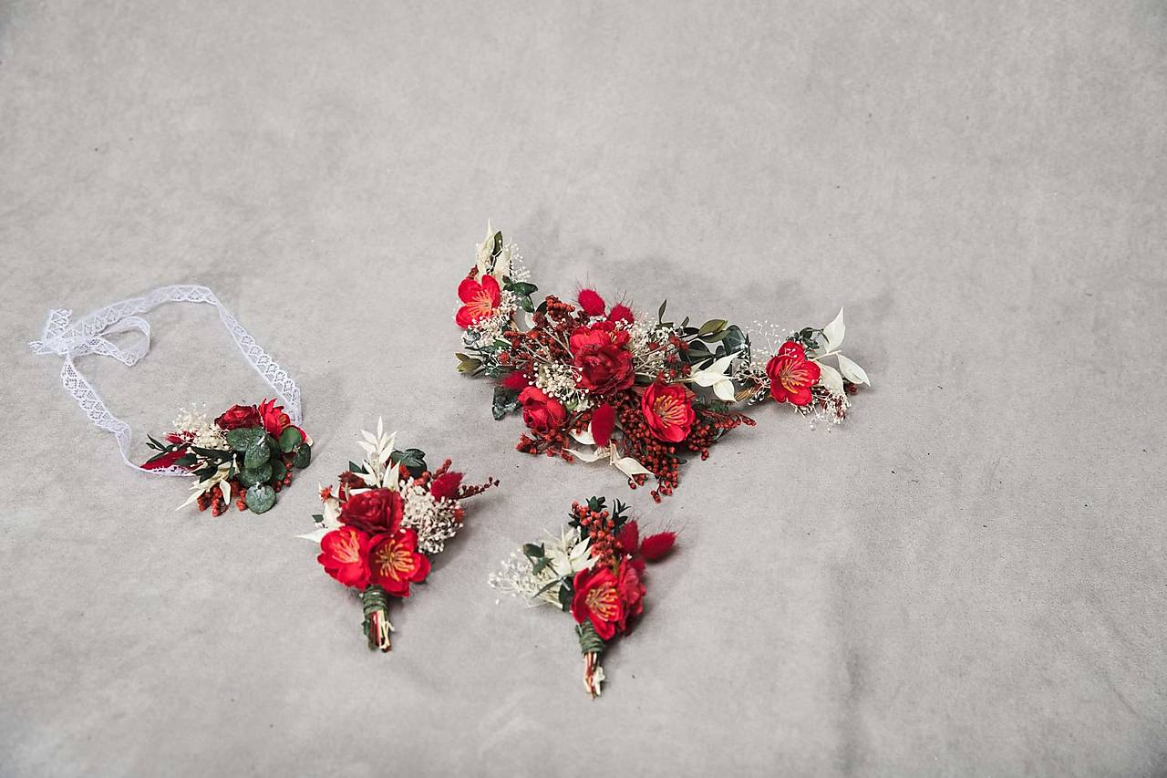 Kvetinový setík "mám ťa na perách" 