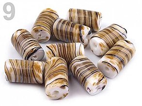 Korálky - keramické korálky 20x12mm - 13462121_