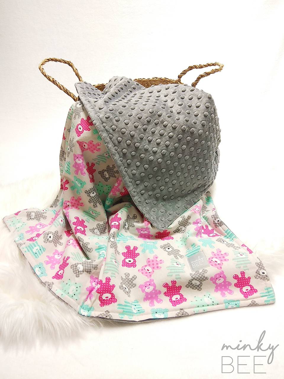 Detská deka IHNEĎ K ODBERU (Mackovia/silver minky)