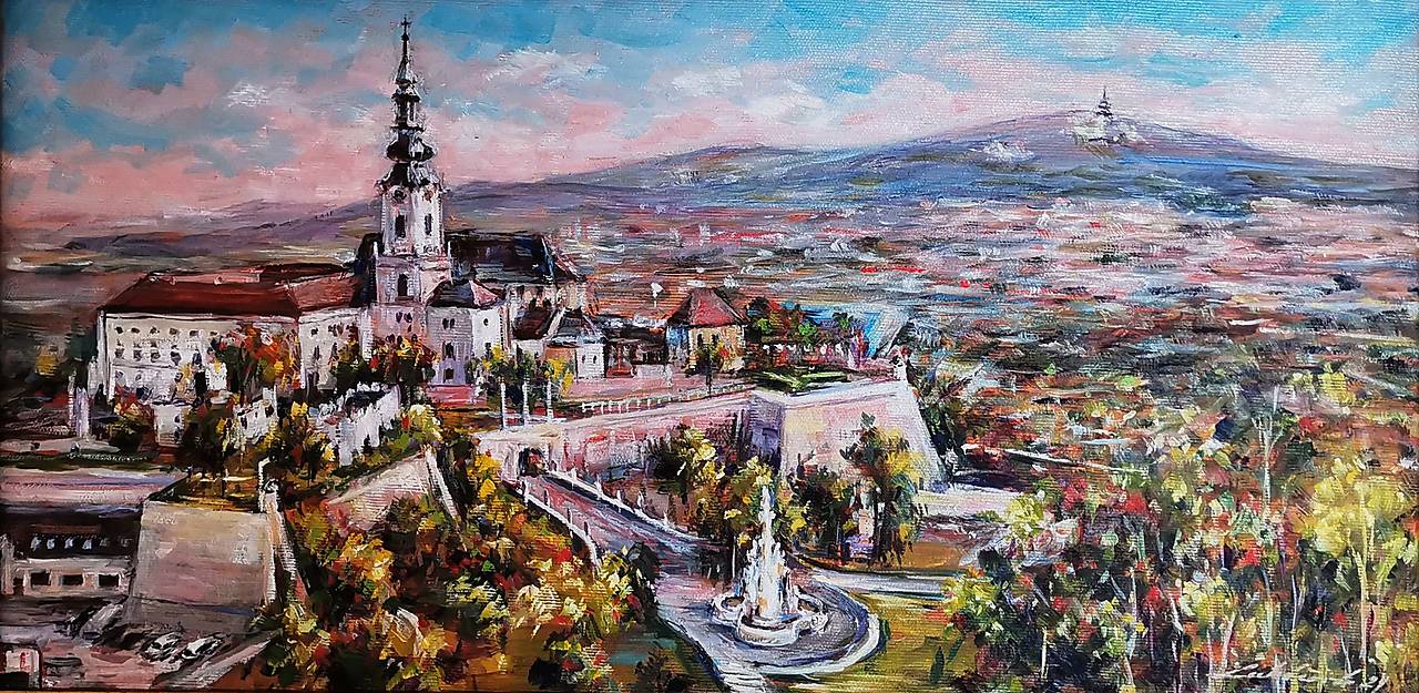 Nitra so Zoborom - panoráma