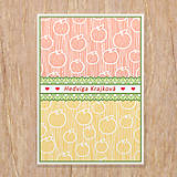 Papiernictvo - Linajková podložka do zošita Fruit lace (jablko) - 13465151_