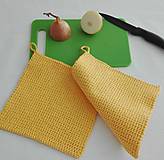 Úžitkový textil - Chňapky (Žltá) - 13469398_