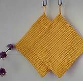 Úžitkový textil - Chňapky (Žltá) - 13469400_