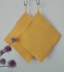 Úžitkový textil - Chňapky (Žltá) - 13469401_