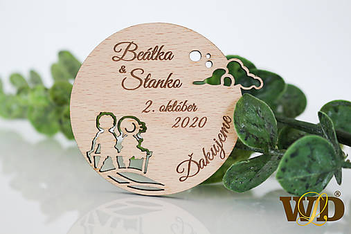 Darčeky pre svadobčanov - Magnetky Mesačný úsvit - 13471242_