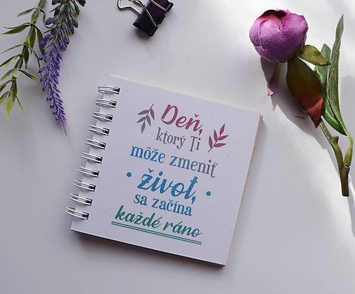 Papiernictvo - zápisník "každé ráno" - 13469198_