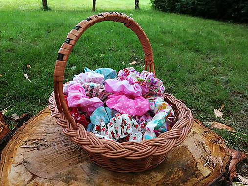 Detské doplnky - Látkové gumičky - scrunchies - 13468500_