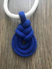 Náhrdelníky - Pipa náhrdelník (Modrá) - 13470926_