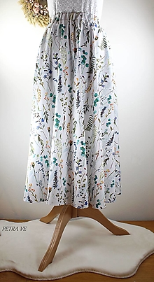 Sukne - Dámska sukňa, Lúčne kvety - 13469251_