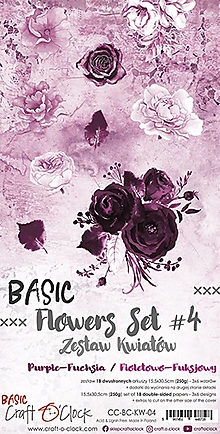 Papier - Sada scrapbookových papierov Basic Flowers set - 13473555_