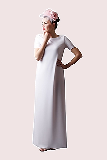 Šaty - Dlhé šaty biele voľné - 13473377_