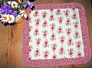 Úžitkový textil - Vintage obliečka ruže - 13473338_