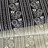 Textil - folk sivý, 100 % bavlna, šírka 140 cm - 13472237_