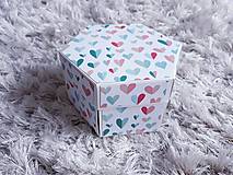 Úložné priestory & Organizácia - Hexagonálny box na fotky (Láska v krabičke) - 13473231_