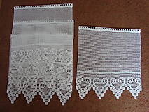 Úžitkový textil - háčkovaná vitrážková záclonka - 13474153_