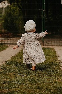 Detské oblečenie - Detské mušelínové šaty Lastovička - 40+ farieb (letná lúka) - 13475925_