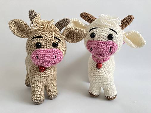 Hračky -  háčkovaná kravka/ krava - 13475444_