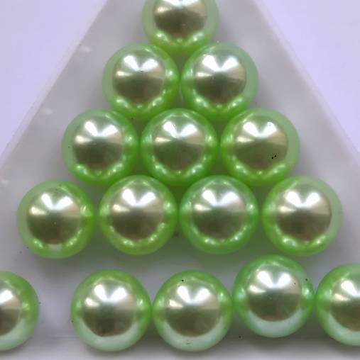 Bezdierkové vosk.perly 10mm-1ks (sv.zelená)