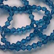Korálky - CrystaLine Beads™/bicone 3mm-1ks (modrá) - 13478666_