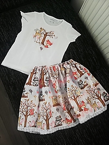 Detský textil - Suknička s tričkom - 13476070_