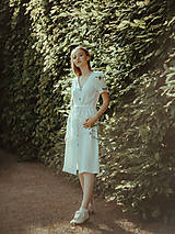 Šaty - Mušelínové šaty biele - 13476723_