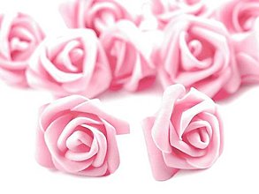 Galantéria - dekoračné penové ruže 40mm - 13478635_