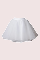 Sukne - Tylová sukňa biela bohatá - 13481567_