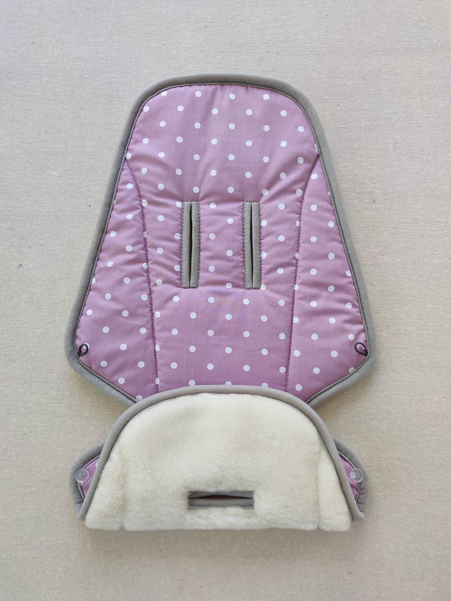 Detský textil - VLNIENKA Podložka do kočíka Britax Römer Seed Papilio  100 % MERINO Bodka Lux  Staroružová - 13479969_